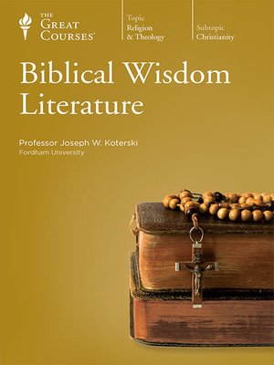 cover image of Biblical Wisdom Literature